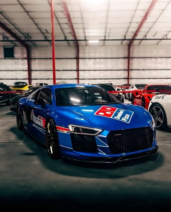 Audi R8 3 piece Dry Carbon Fiber Front Lip