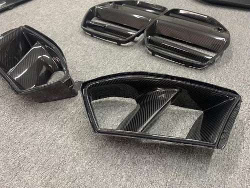 G80 M3/G82,3 M4 Dry Carbon Fiber Front Bumper inlets