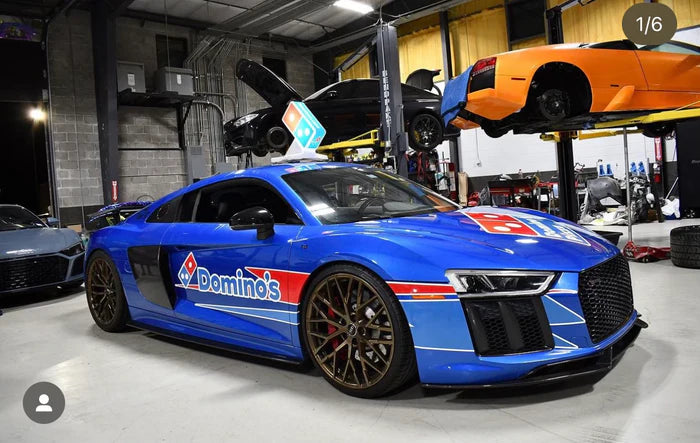 Audi R8 Dry Carbon Fiber Side Skirts