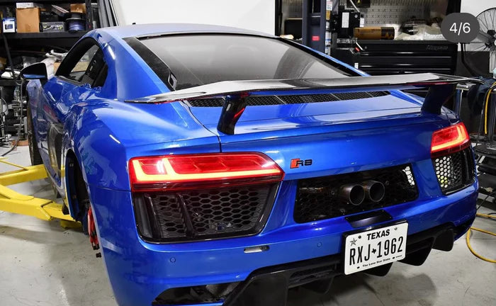 Audi R8 V Style Dry Carbon Fiber Rear Wing