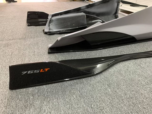 McLaren 765LT Style Dry Carbon Fiber Side Skirts