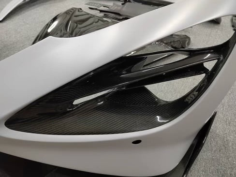 McLaren 720S to 765LT Dry Carbon Fiber Front Bumper Conversion