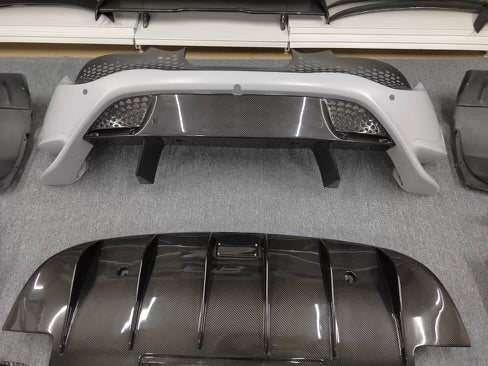 McLaren 720S to 765LT Dry Carbon Fiber Rear Bumper Conversion